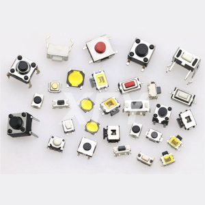 Touch switch pin socket side press with bracket 2/3/4 pins