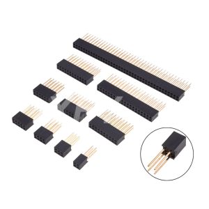 2.54mm Double Female Header Increase 11mm Pin Plastic Height 8.5mm 2x2p3p-40p