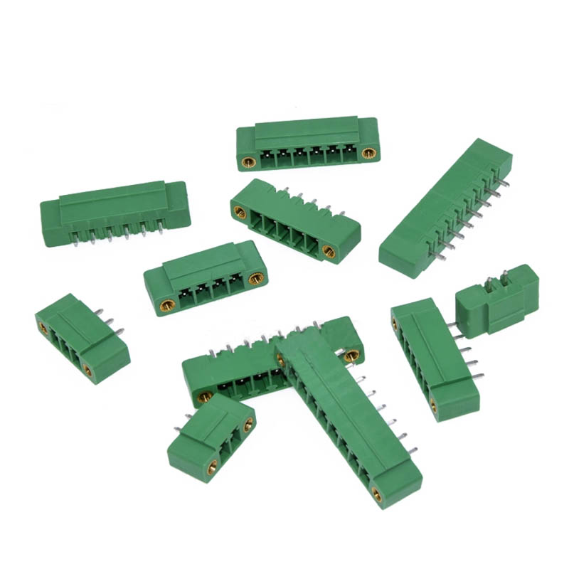 Terminal Block 3.81mm15EDGKM PCB Plug Bent Straight Pin+Female Socket with Fixed Ears 2P 3P 4P 5P 6P-12P - Image 2