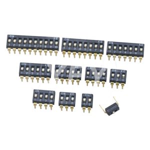 2.54mm Pith Straight Through Switch Black 2P/3/4/5/6/8/10P Dip Switch