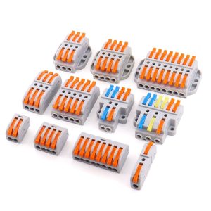 Quick Connection Terminal Connector Splitter and Jumper Tool - Wire Quick Connector - Lamp - Two-in-Four - Two-out - High Power