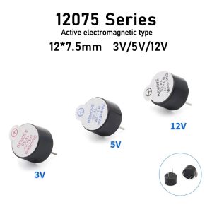3V/5V/12V/24V Active Integrated Buzzer 12*7.5MMMM DC 12075 Buzzer