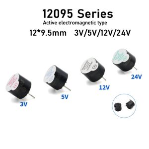 3V/5V/12V/24V Active Integrated Buzzer 12*9.5MM DC 12095 TMB12A03/12A05 Buzzer