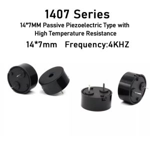 1407 Passive Piezoelectric Buzzing Device 14*7mm Low-Power AC Buzzing Speaker