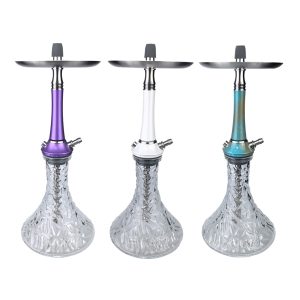 Hot Sell Smoke Pot Bar KTV Portable Hookahs Arabic Hookah Russian Aluminum High-end Shisha Hookah Set