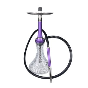 304 Stainless Steel Water Shisha Top Sale Premium Shisha From Stock Shisha Set Narguile With One Hose Connector Chicha