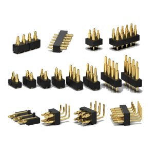 Spring Pins (Male and Female, Single and Double Row) for Conductive Charging - Pogo pins - Spring Contacts Bent - POGOPIN Connector