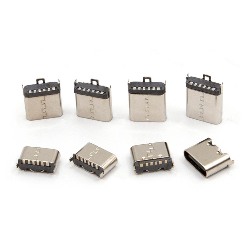 TYPE C Female Head 6 Pins SMT Height 5.0/5.5/6.5/6.8/8.8/9.3/10.0/10.5 Female Connector